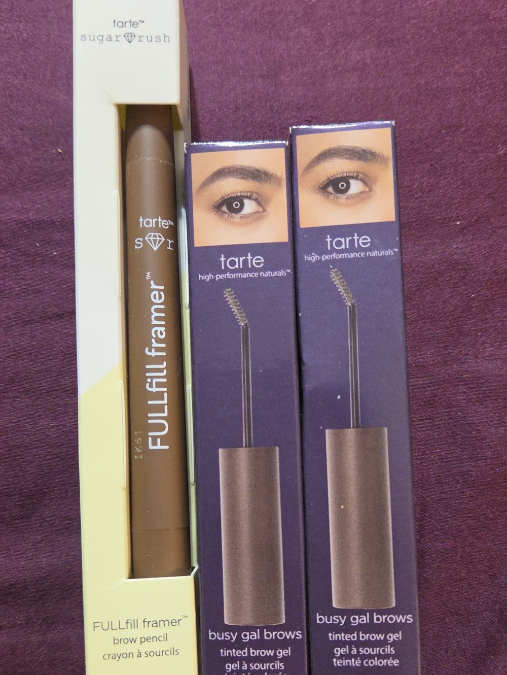 tarte FULLfill Framer Brow Pencil & Busy Gal Brows Tinted Brow Gel — Brown